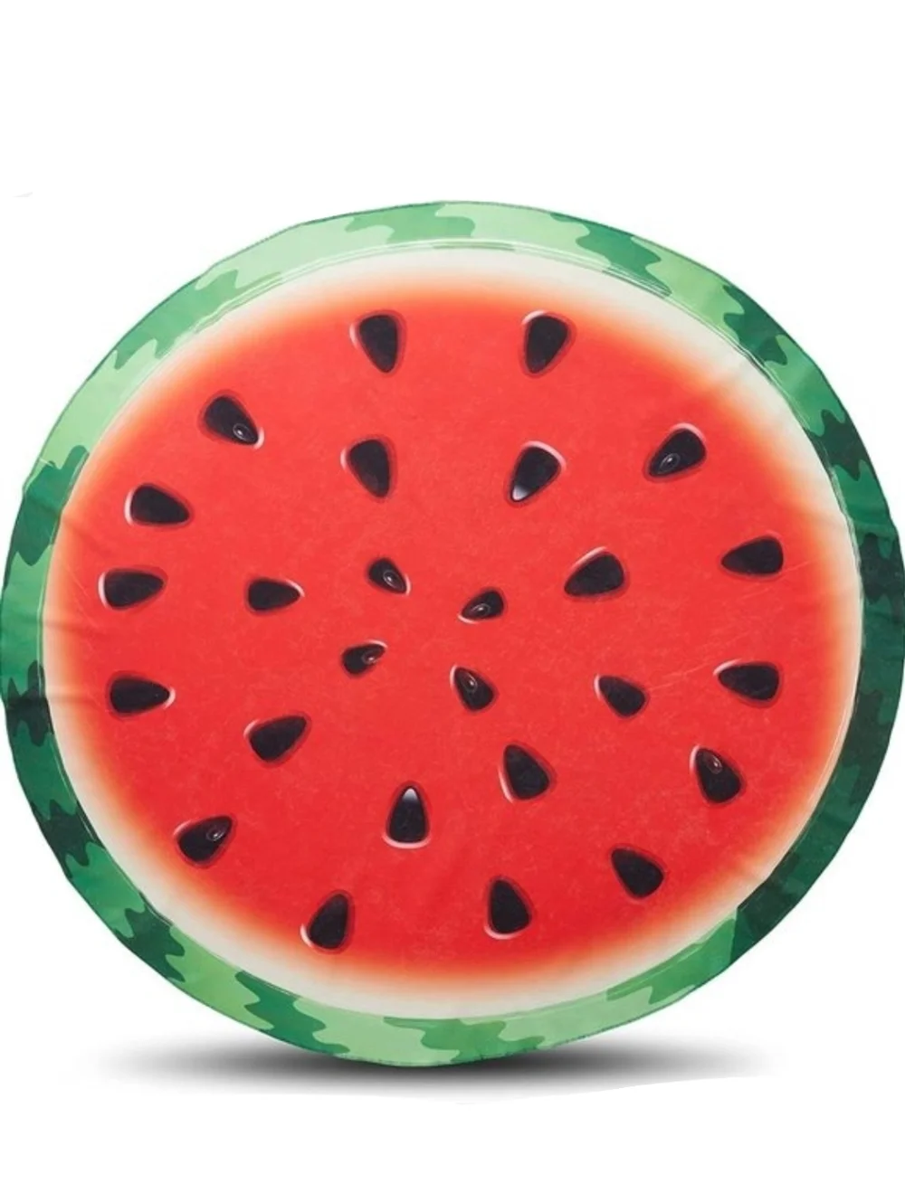 Big Round Beach Towel 5FT Red Watermelon Fruit 60 Inch Kids Pool Bath Vacation